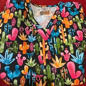 Large Brand New Patterned Scrub Tops